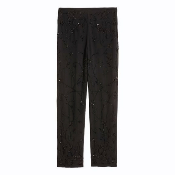 H&M| Beaded Embroidered Pants - Picture 7 of 14